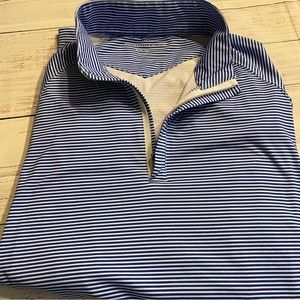 Holderness & Bourne Large Pullover Royal and white stripped